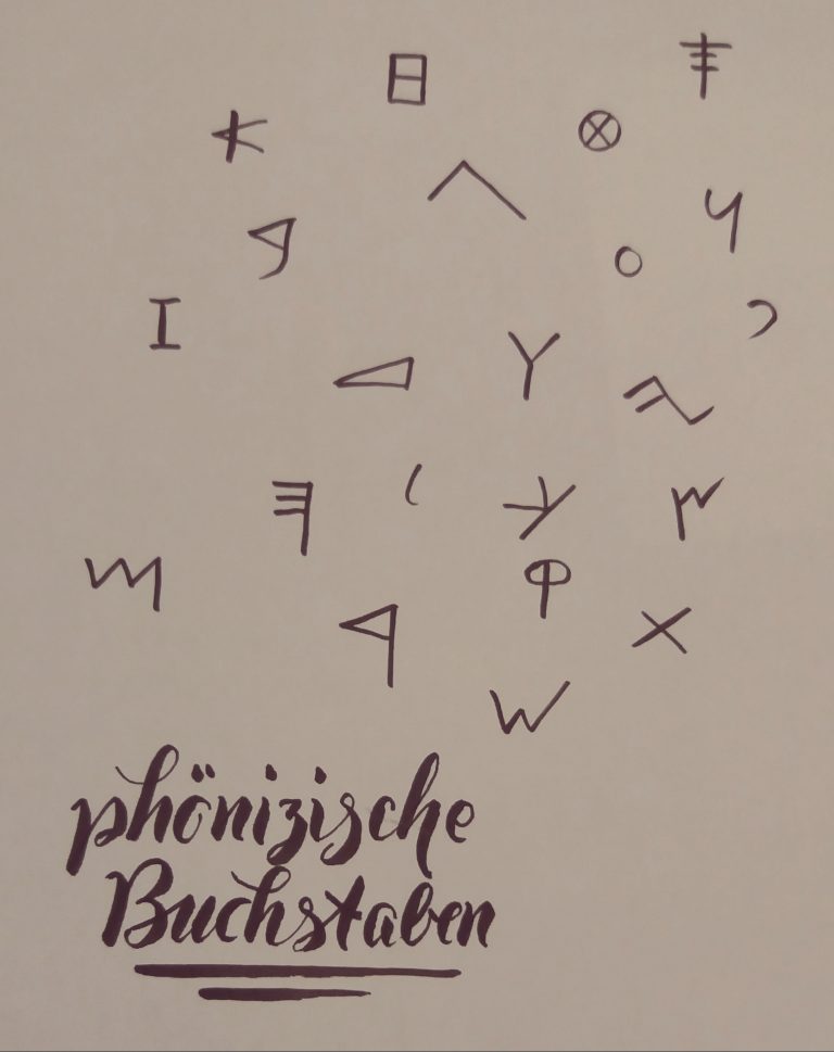 Das Alphabet der Phönizier Der Handschriftler
